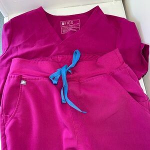 Raspberry Sorbet FIGS scrub set